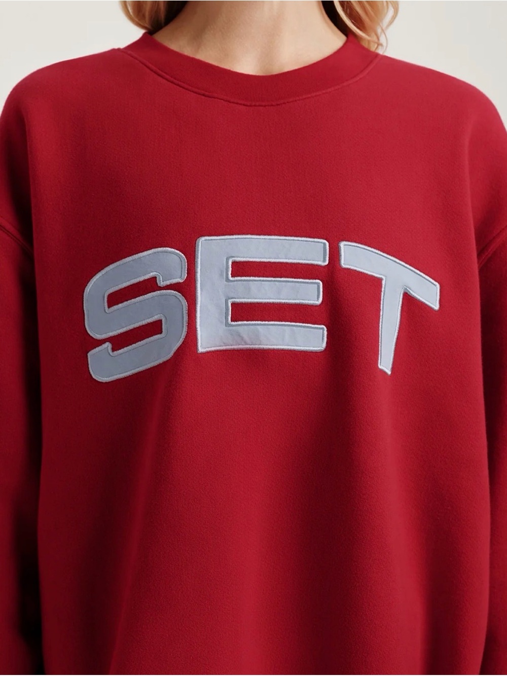 SET Active XL / XXL Crewneck Sweater Sweatshirt Verse Red Valentines Limited Edi